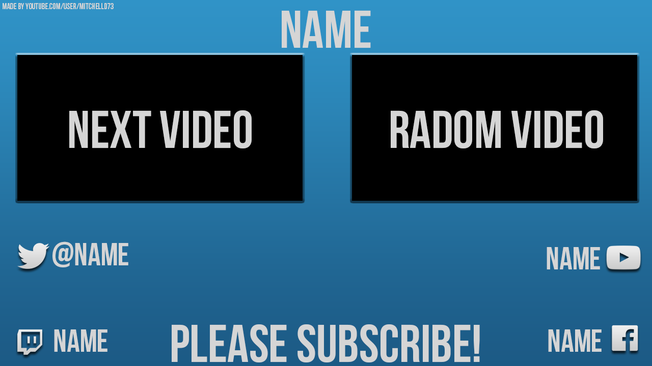 Free Youtube Video End Card Templates Tools The Easiest Way To Add Clickable End Cards